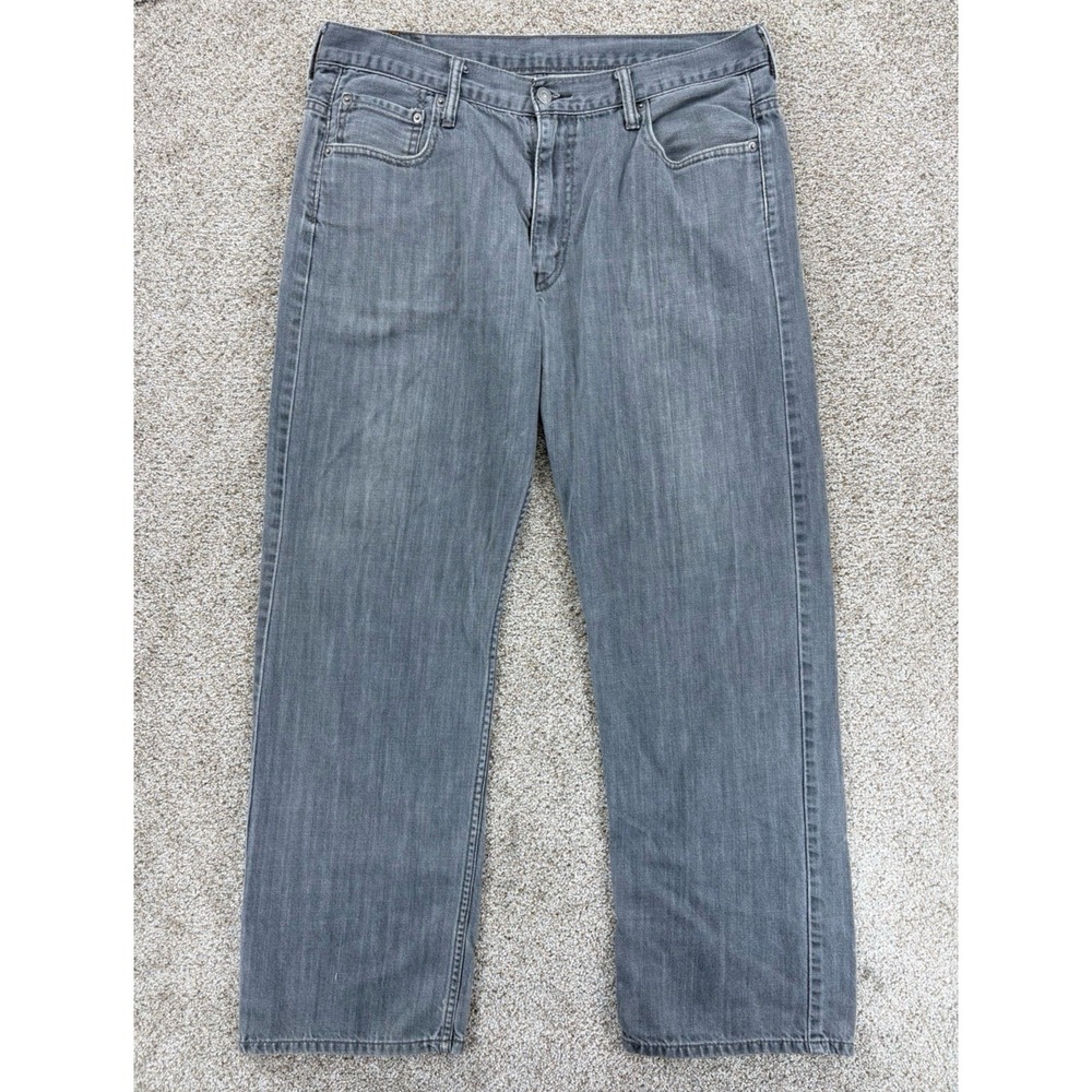Vintage Levis 569 Relaxed Fit Jeans Mens 36x31* Gray Baggy Loose Lightweight Y2K